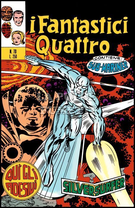 FANTASTICI QUATTRO #    70: SILVER SURFER - NO ADESIVI